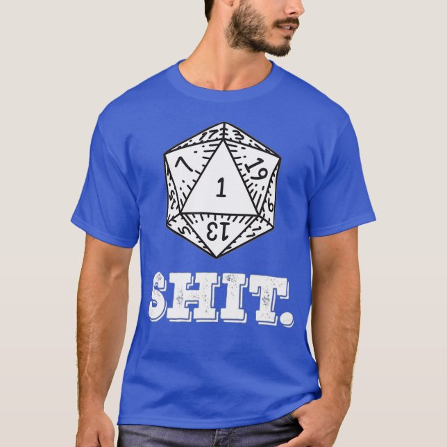 T-shirt D20 Imaginaire de jeu Dragons Tabletop Dice One (Devant)