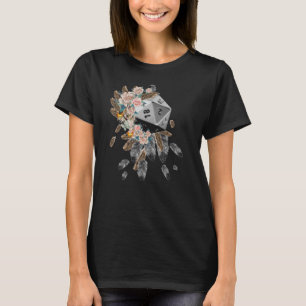 T-shirt D20 Plumes et fleurs