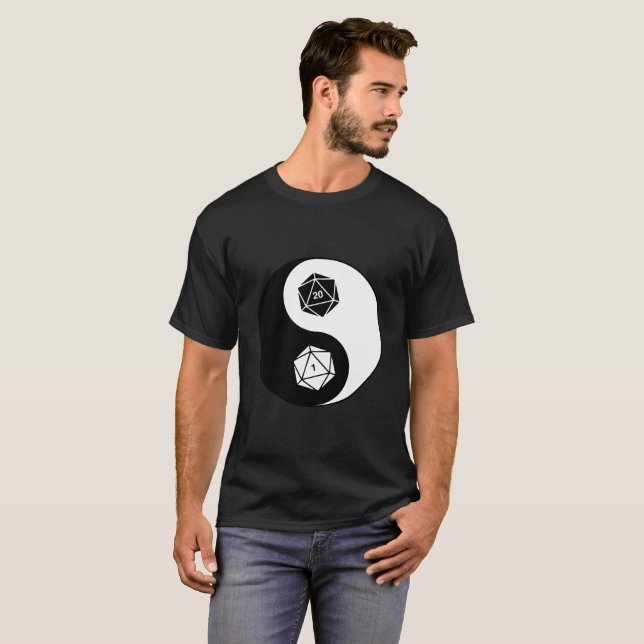 T-shirt D20 Yin Yang (Devant entier)