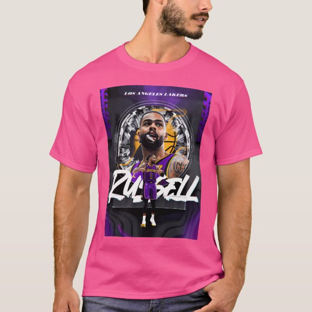 T-shirt D. Angelo Russell Art Basketball (Devant)