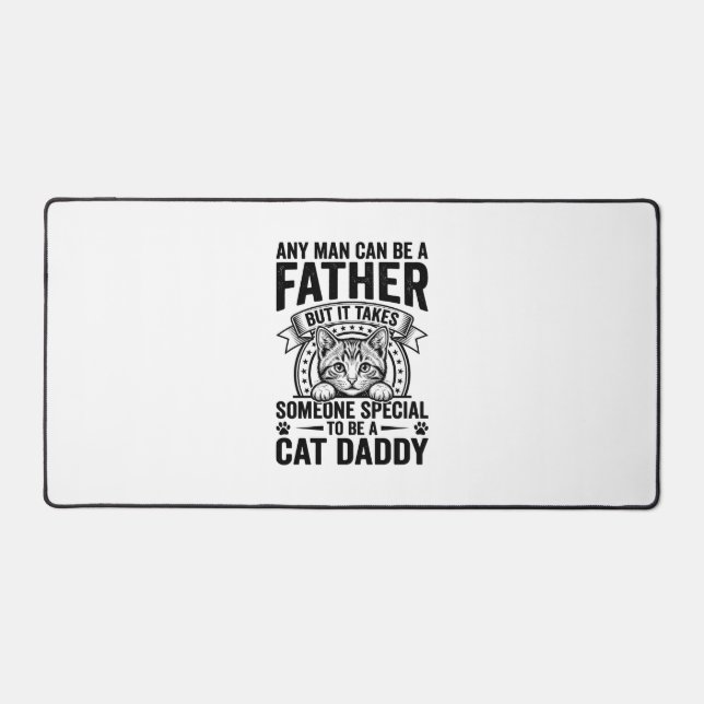T-Shirt D avec citation de Papa Chat gravure vinta (Recto)