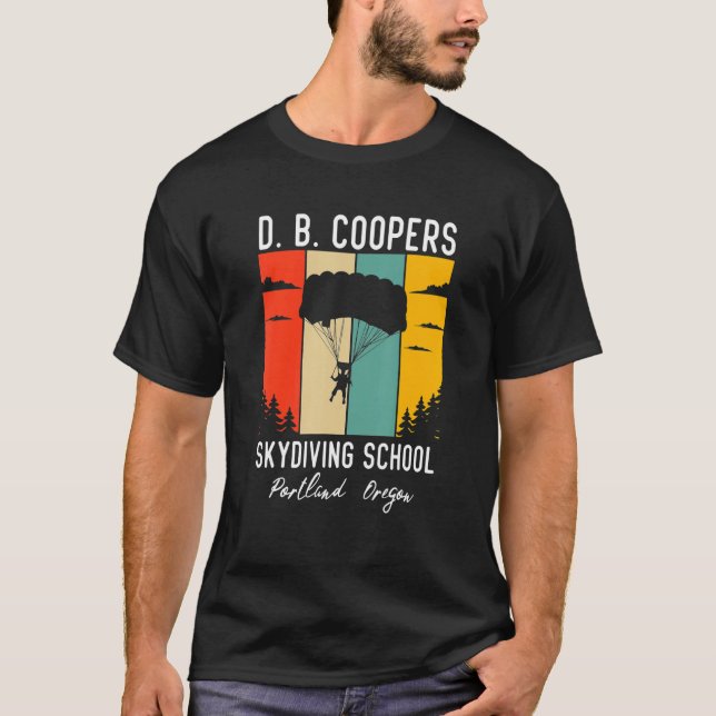 T-shirt D B Coopers Skydiving School (Devant)