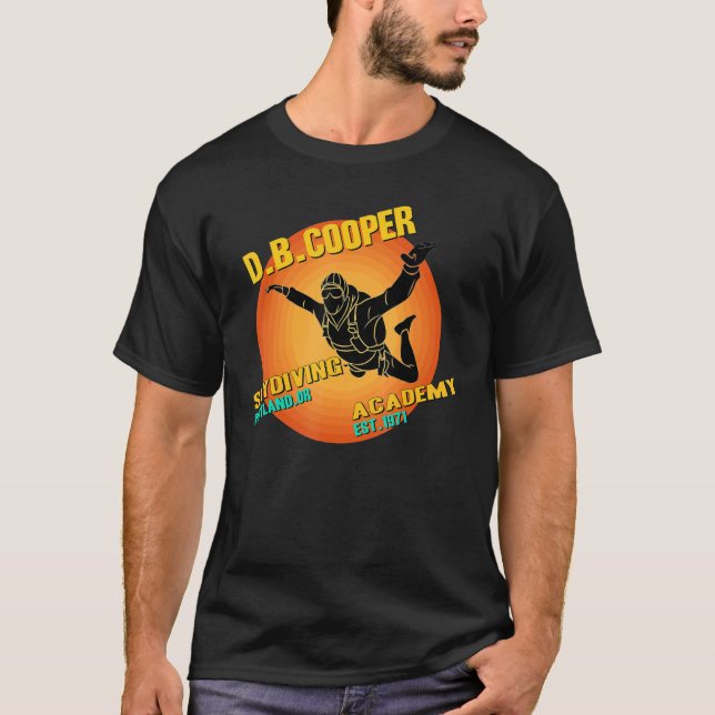 T-shirt D B Coopers Skydiving School Portland Oregon D (Devant)