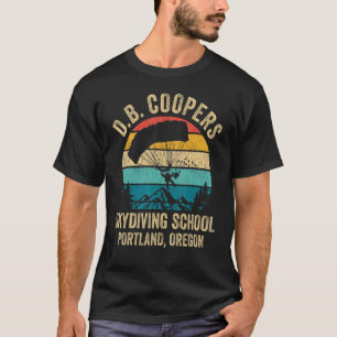 T-shirt D B Coopers Skydiving School Portland Oregon Vint
