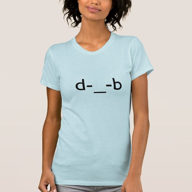 T-shirt d-_-b minimal - écoutant l'émoticône de musique (Devant)