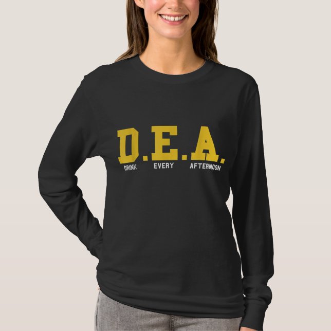 T-shirt D.E.A Boire Chaque Après-Midi Cocktail (Devant)