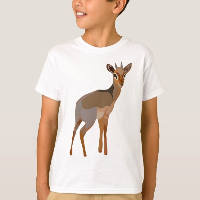 T-shirt D est pour Dik Dik Antelope (Devant)