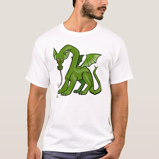 T-shirt d est pour le dragon (Devant)