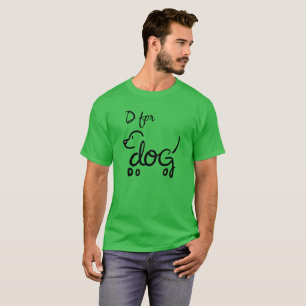 T-shirt D pour chien