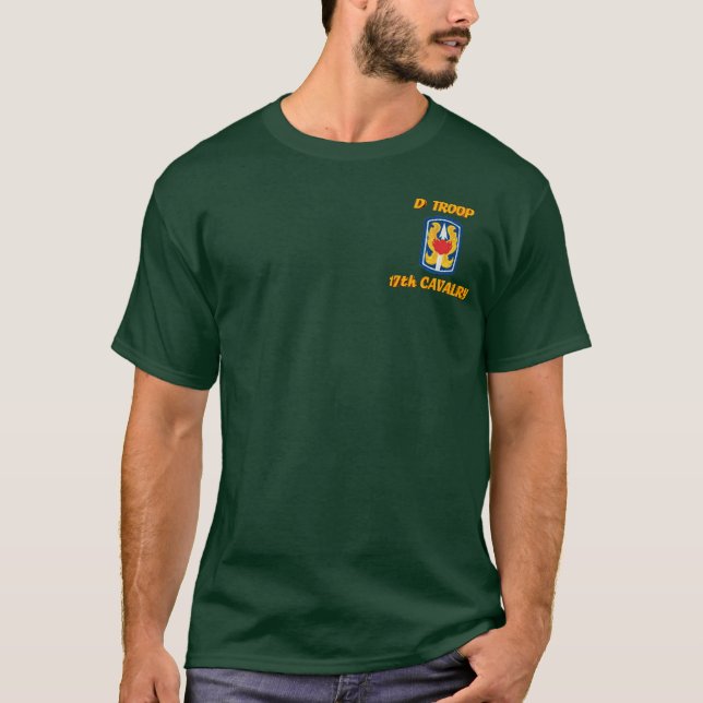 T-shirt D Troop 17th Cavalry VSR M113 ACAV Shirt (Devant)
