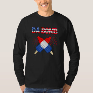 T-shirt Da Bomb Patriotic Popsicles 4 juillet Summer Pop