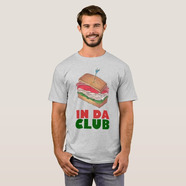 T-shirt Da Club Turkey Club Sandwich Diner Foody Diner (Devant entier)