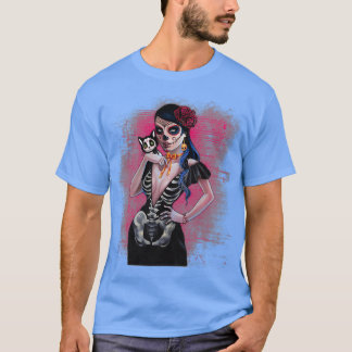 T-shirt Da De Los Muertos La Catrina Jour De 1