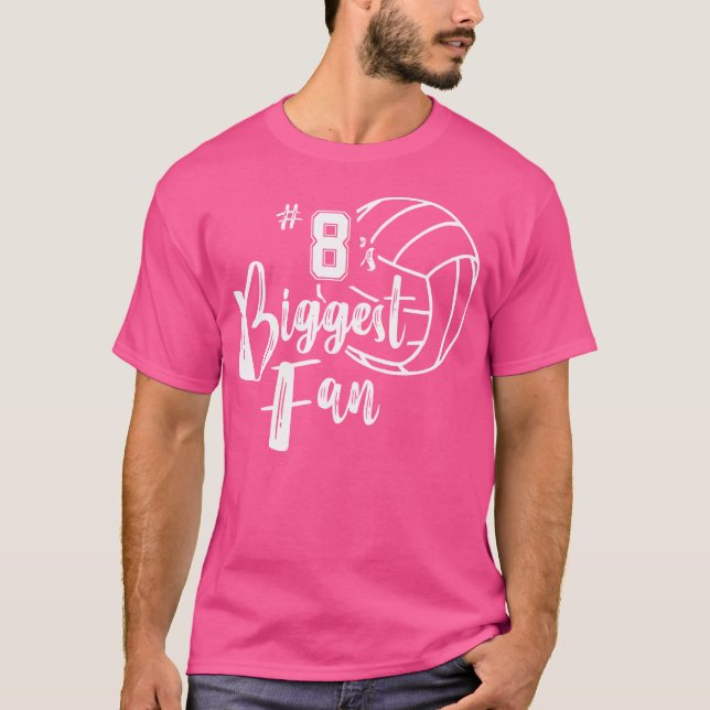 T-shirt Da De Volley-Ball Mère De Huit 8'S (Devant)