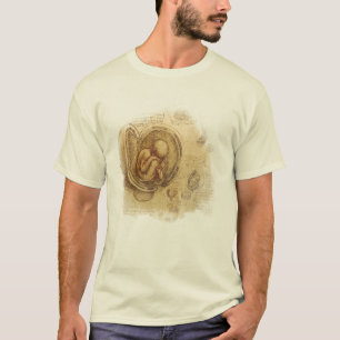 T-shirt da Vinci -- Croquis d'embryon