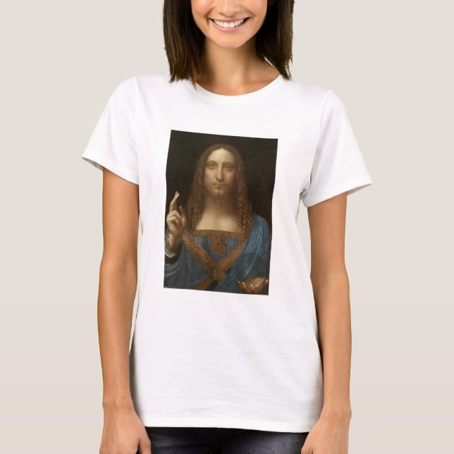 T-shirt Da Vinci, Sauveur du Monde, Salvator Mundi (Devant)