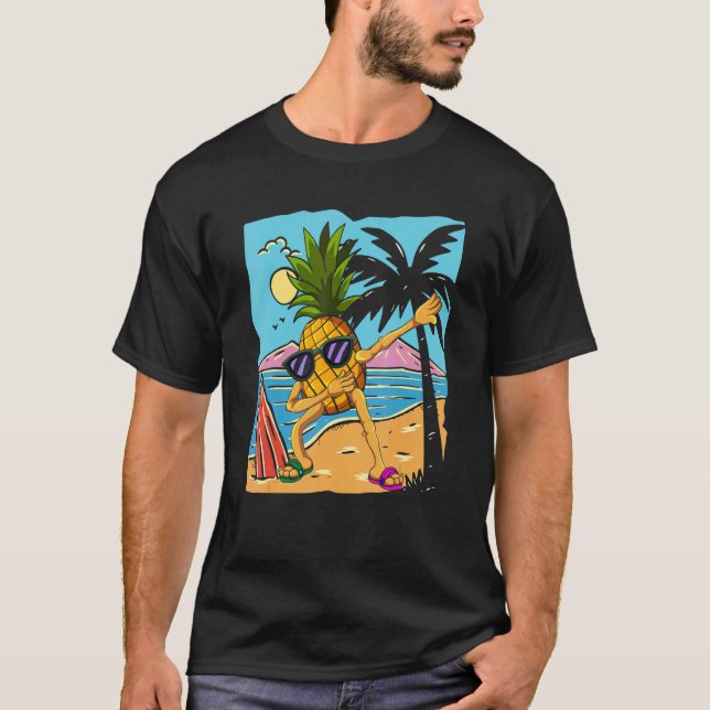 T-shirt Dab Beach Fruit Tropical Summer Vacation Dabbing P (Devant)