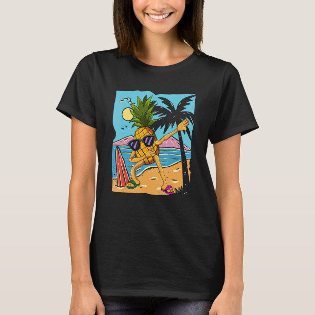 T-shirt Dab Beach Fruit Tropical Summer Vacation Dabbing P (Devant)