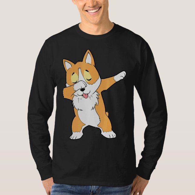 T-shirt Dab Corgi Dabbing Corgi (Devant)