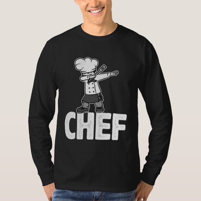 T-shirt Dab Dabbing Chef Cooking Guru  Cook Retro Culinary (Devant)