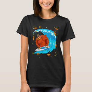 T-shirt dab de surf de dinde danse Thanksgiving surf Fall