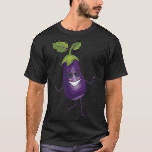 T-shirt Dab Eggplant Danser Dabbing Eggplant Fruits