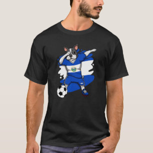 T-shirt Dab French Bulldog El Salvador Fans de football Je