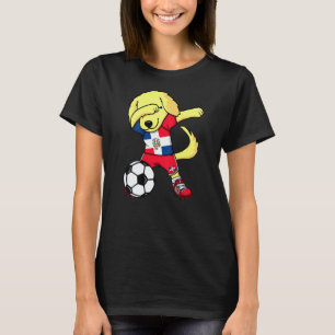 T-shirt Dab Golden Retriever République dominicaine Fan de