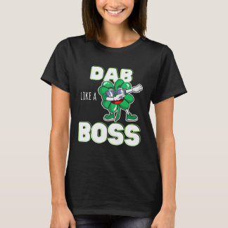 T-shirt Dab Like a Boss St Paddy s Day Shamrock Unicorn Gi