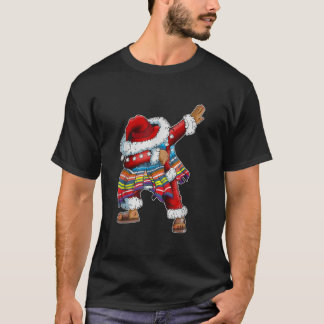 T-shirt Dab Santa Claus Avec Poncho Mexicain Dabaisse