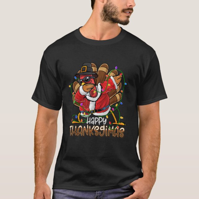 T-shirt Dabab Turquie éclaire Thanksgimas Thanksgiving Chr (Devant)