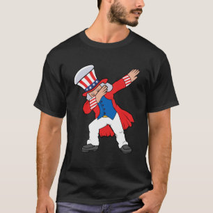 T-shirt Dabbing Abraham Abe Lincoln 4 juillet patriotique