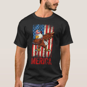 T-shirt Dabbing American Eagle 4 juillet Boys Hommes Améri