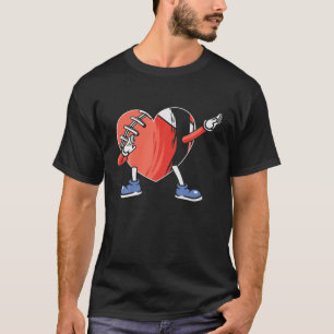 T-shirt Dabbing American Football Heartball Funny Football