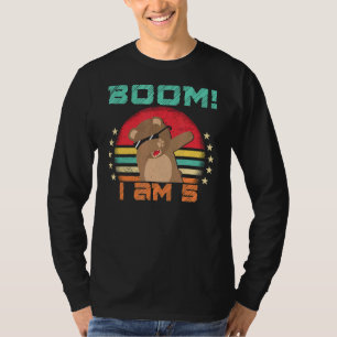 T-shirt Dabbing Anniversaire 5 Ans Anniversaire tenue pour