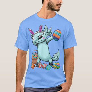 T-shirt Dabbing Aolotl Jour de Pâques Oeufs Dab Garçons Fi