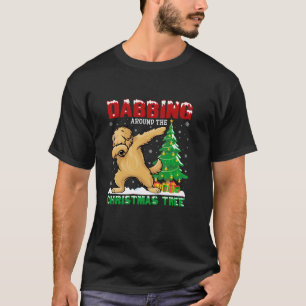 T-shirt Dabbing autour de l'arbre de Noël Goldendoodle Chi