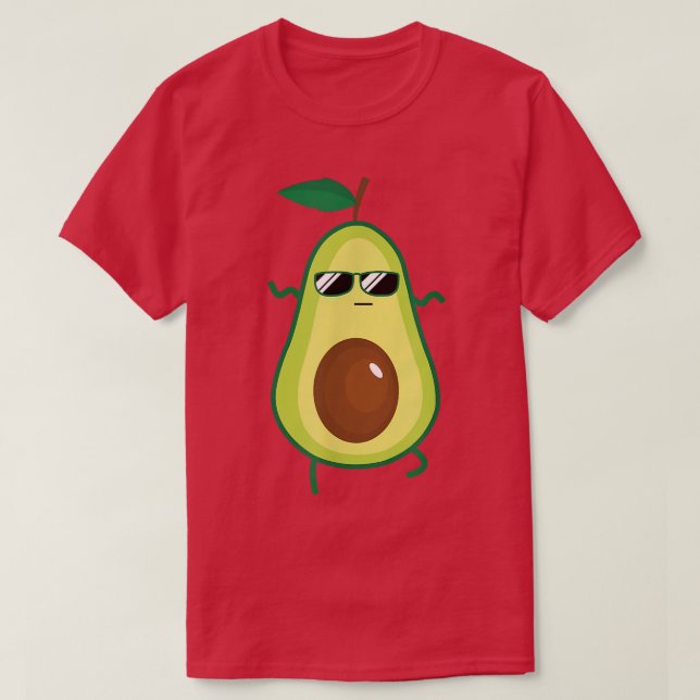 T-shirt Dabbing Avocado Funny Vegan Food Lover Teids W (Design devant)