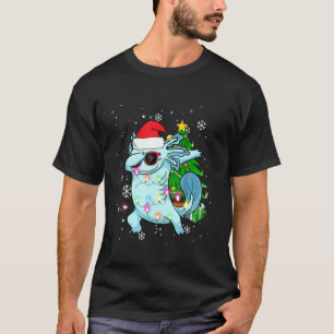 T-shirt Dabbing Axolotl Enfants Garçon Pyjamas de Noël de