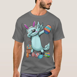 T-shirt Dabbing Axolotl Jour de Pâques Oeufs Dab Garçons F