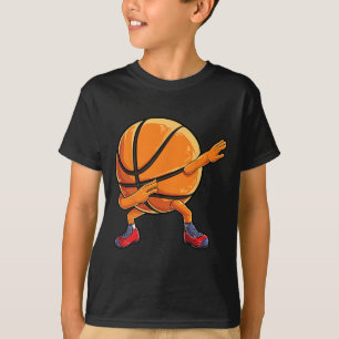 T-shirt Dabbing Basketball Ball Fun Boys Hommes Femmes Spo