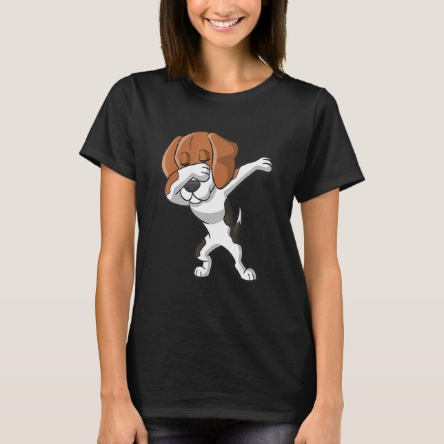 T-shirt Dabbing Beagle Dog Dab Dance (Devant)