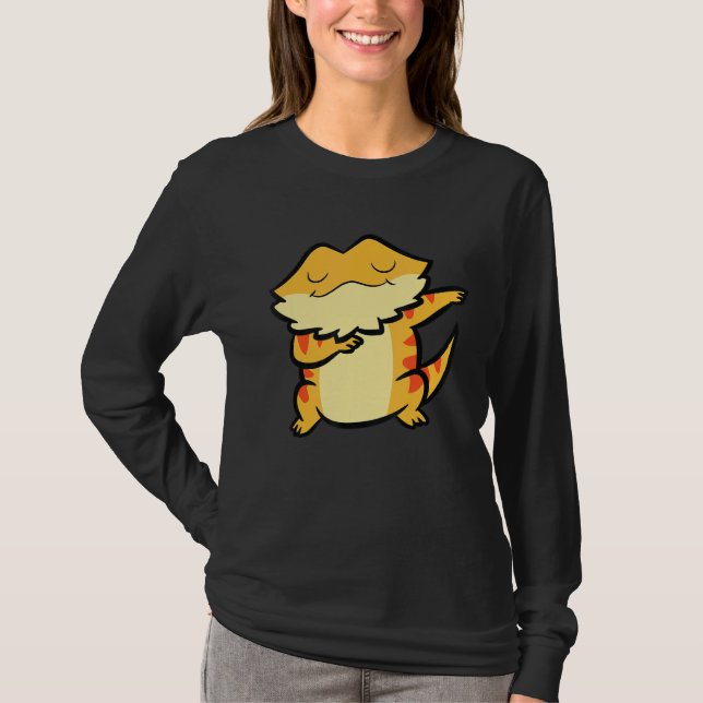T-shirt Dabbing Bearded Dragon Reptile Lizard Beared Drag (Devant)