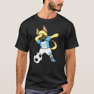 T-shirt Dabbing Berger Allemand Guatemala Fan de Foot Mail