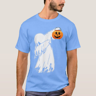 T-shirt Dabbing Boo ghost Jack-o'-lantern Citrouille Happy