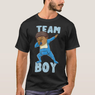 T-shirt Dabbing Boy Gender Revevela Team Boy Vintage