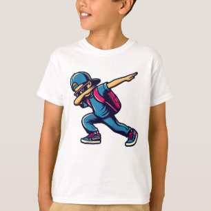 T-shirt Dabbing Boy Student, Joyeux 100 Jours D'École