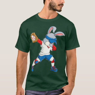 T-shirt Dabbing Bunny Jour de Pâques Capteur de baseball H