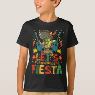 T-shirt Dabbing Cactus Cinco De Mayo Chemises Garçons Fill