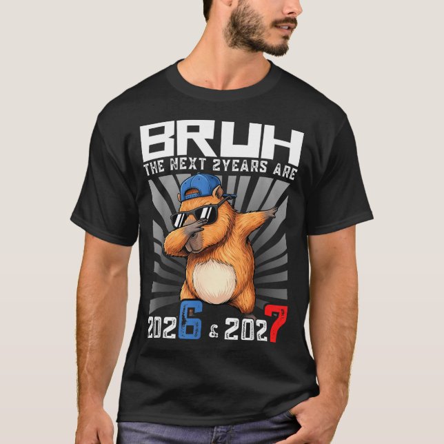T-shirt Dabbing Capybara 67 Nye 2026 Boys Kids New Year Ev (Devant)